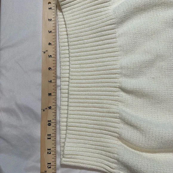 Free Assembly Cream Sweater with Pink and Purple Patterns- Cotton & Wool - Picture 11 of 15